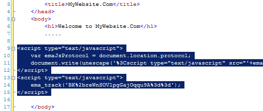 Enter URL and Click Save Website Button Enter URL and Click Save Website Button
