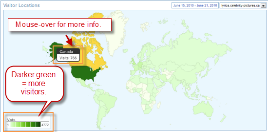 Visitor Locations Report