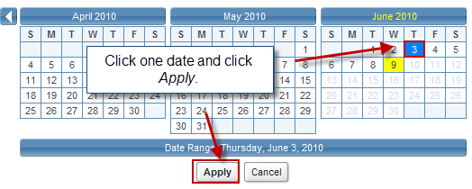 Select Single Day Hourly Reports