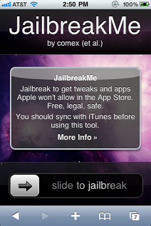 Jailbreak Me Screen